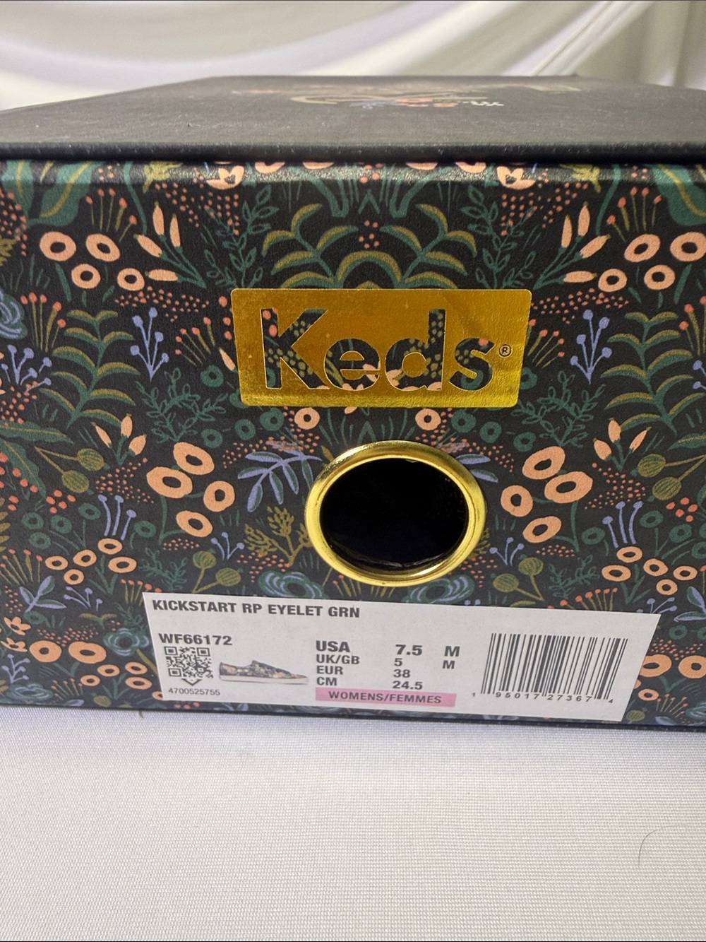 Keds x Rifle Paper Co. Women's Floral Lace-Up Sneakers (Size 7.5) - Picture 6 of 6